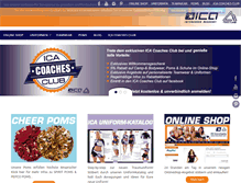 Tablet Screenshot of intercheer.com